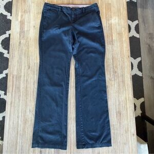 Banana Republic Dark Blue Chino Pants Women’s Size 6 Straight Leg Mid Rise Work